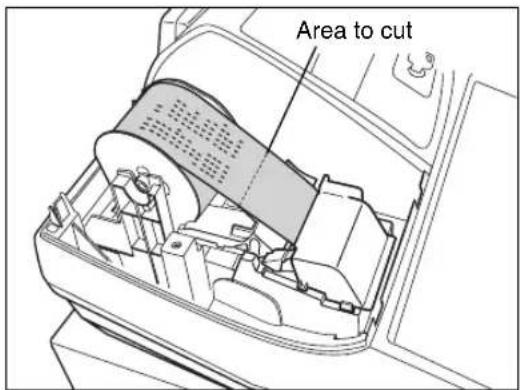 SHARP XEA113 - ■ Removing the paper roll - 2
