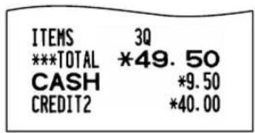 SHARP XEA113 - ■ Mixed-tender sale - 2