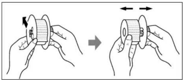 SHARP XEA113 - ■ Removing the paper roll - 3