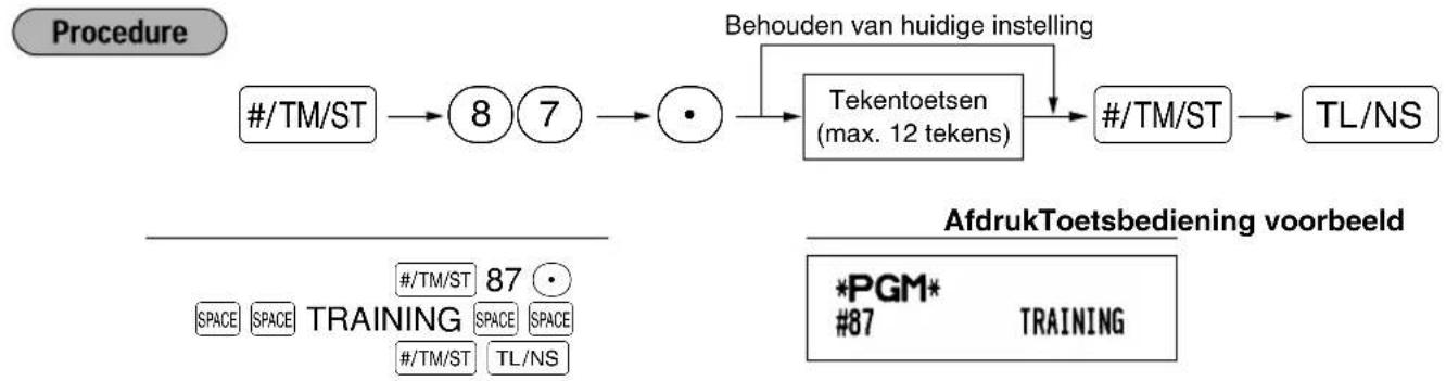 SHARP XEA113 - ■ Tekst voor trainingfunctie (12 tekens) - 1