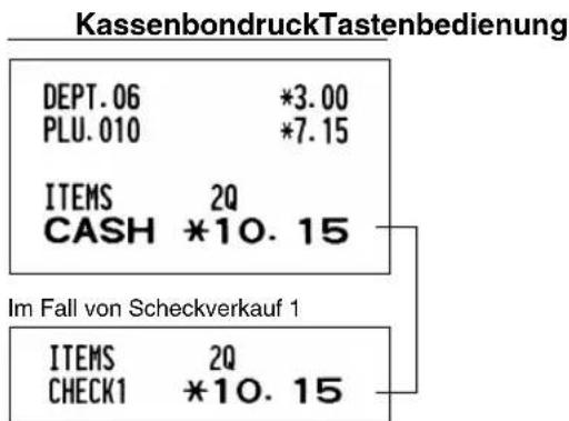 SHARP XEA113 - ■ Bar- oder Scheckverkauf, der keine Zahlgeldregistrierung erforderlich macht - 2