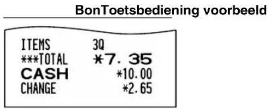 SHARP XEA113 - ■ Contante betaling of cheque - 3