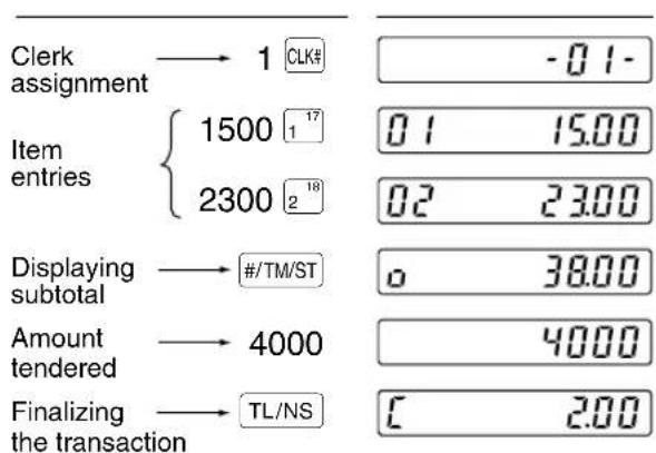 SHARP XEA113 - Finalizing the transaction - 1