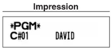 Impression *PGM* C#01 DAVID