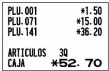 SHARP XEA113 - Registro de PLU - 3