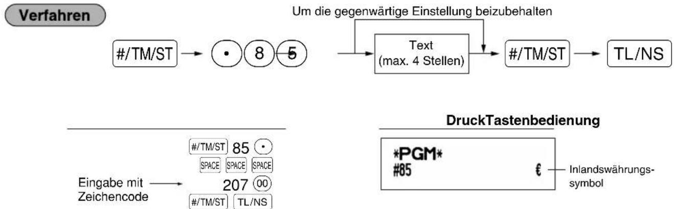 SHARP XEA113 - Inlandswährungssymbol (4 Stellen) - 1