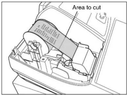 SHARP XEA113 - ■ Herausnehmen der Papierrolle - 2