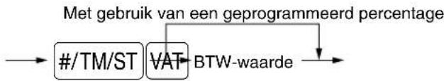SHARP XEA113 - Handmatig BTW 1 systeem (Handmatige invoermethode voor subtotalen die de BTW 1 ingestelde percentages gebruiken) - 1