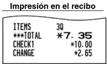 SHARP XEA113 - - Importe recibido en metálico o cheque - 4