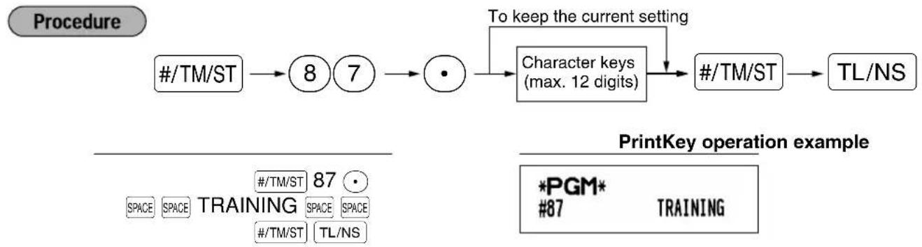 SHARP XEA113 - ■ Training mode text (12 digits) - 1