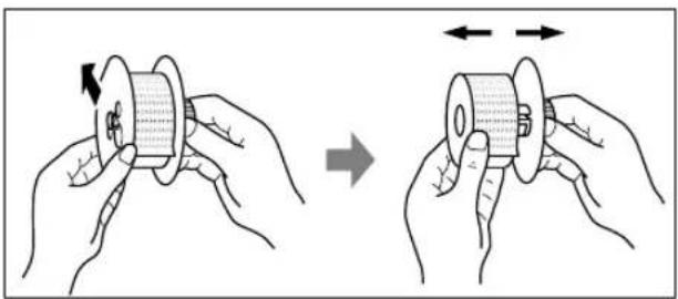 SHARP XEA113 - ■ Herausnehmen der Papierrolle - 3