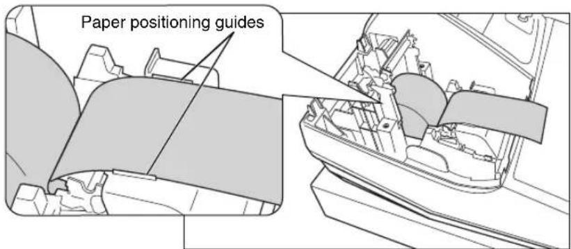 SHARP XEA113 - Precaution: The paper cutter is mounted on the printer cover. Take caution when removing and installing the cover. - 3