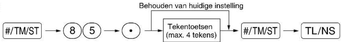 SHARP XEA113 - ■ Symbool voor nationale valuta (4 tekens) - 1