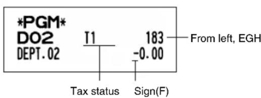 SHARP XEA113 - Entry digit limit - 2