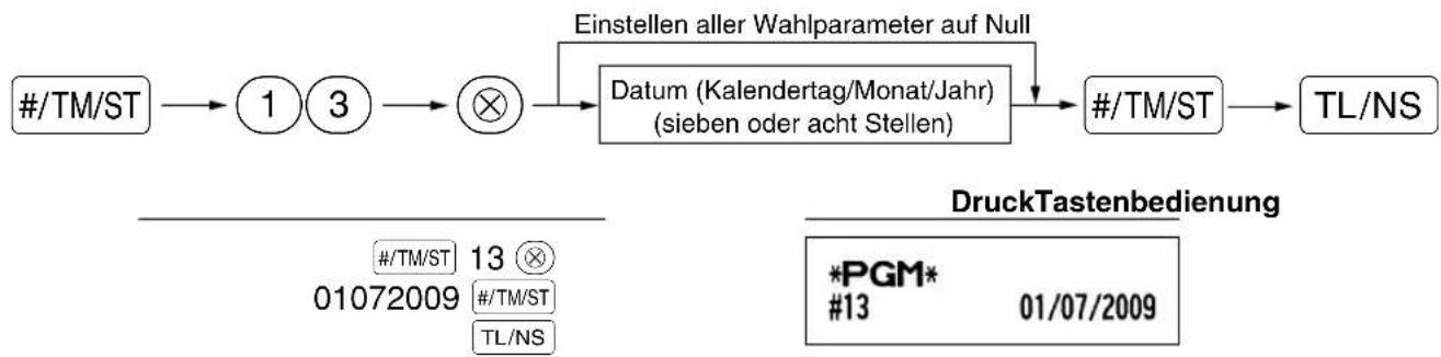 SHARP XEA113 - ■ Datumseinstellung für EURO-Modifikationsoperation - 1