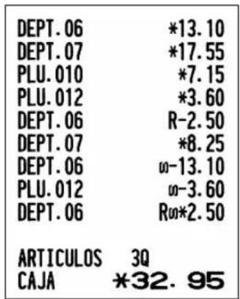 SHARP XEA113 - Corrección del registro siguiente al último o anterior (cancelación indirecta) - 3