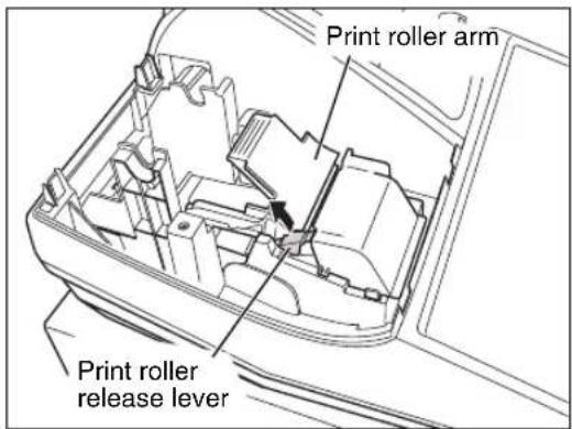 SHARP XEA113 - ■ Removing the paper roll - 1
