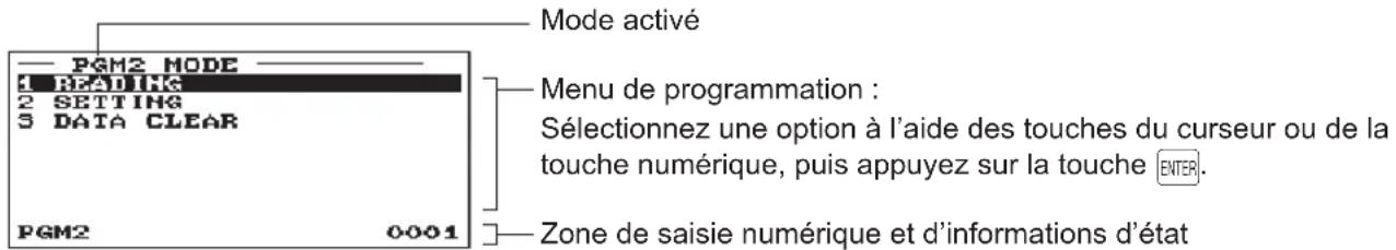 SHARP ERA411 - Écran de programmation - 1