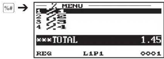 SHARP ERA411 - Sélection d'articles à partir du menu - 2