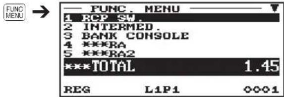 SHARP ERA411 - Sélection d'articles à partir du menu - 6