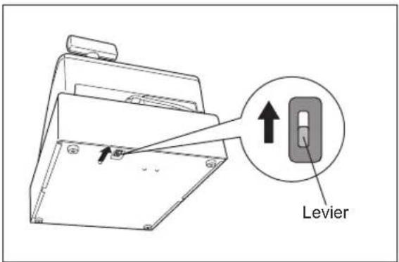 SHARP ERA411 - Ouverture du tiroir à la main - 1