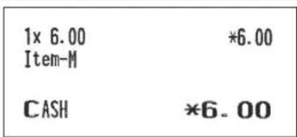 SHARP ERA411 - Changement d'un prix pendant une opération Utilisation des touches Impression - 2