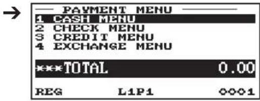 SHARP ERA411 - Sélection d'articles à partir du menu - 8