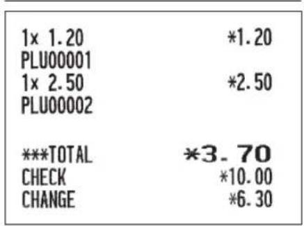SHARP ERA411 - Utilisation des touches Impression - 2