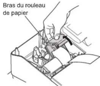 SHARP ERA411 - Retrait des rouleaux de papier - 1