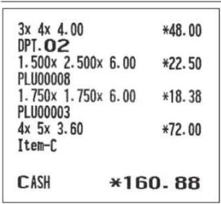 SHARP ERA411 - Utilisation des touches Impression - 2