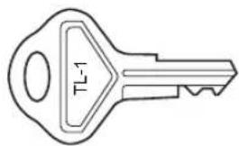 SHARP ERA411 - Clé de verrouillage du tiroir - 1