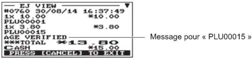 SHARP ERA411 - Vérification de l'âge - 2