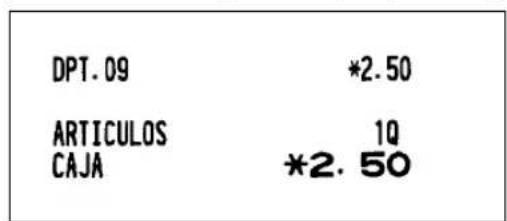 SHARP ERA220 - ■ Registros de ventas en metálico de un solo artículo (SICS) - 2