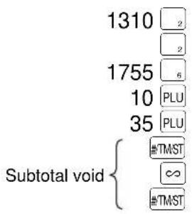 SHARP ERA220 - Subtotal void - 1