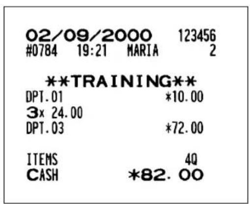 SHARP ERA220 - TRAINING MODE - 2