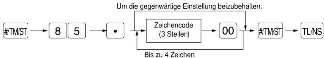 SHARP ERA220 - ■ Programmierung des Inlandswährungssymbols - 2