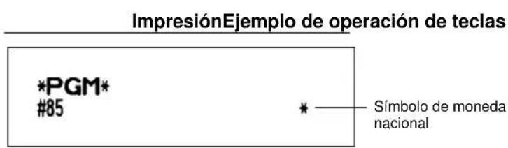 SHARP ERA220 - ■ Programación del símbolo de la moneda nacional - 4