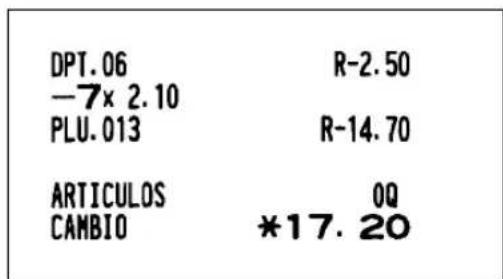 SHARP ERA220 - ■ Registros de devoluciones - 2
