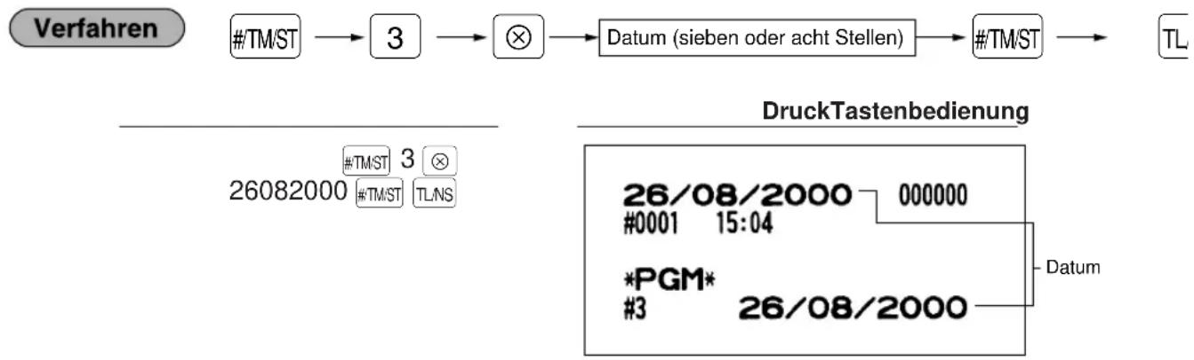 SHARP ERA220 - ■ Einstellung des Datums - 1