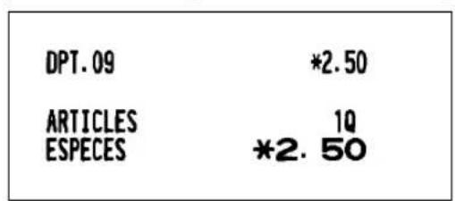 SHARP ERA220 - ■ Entrée de la vente au comptant d'un seul article (SICS) - 2