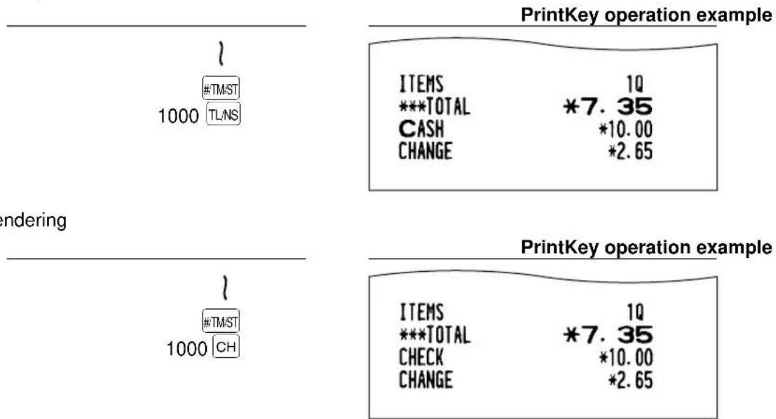 SHARP ERA220 - ■ Cash or cheque tendering - 1