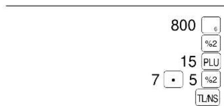 SHARP ERA220 - ■ Cálculos de porcentaje (incremento o descuento) - 3