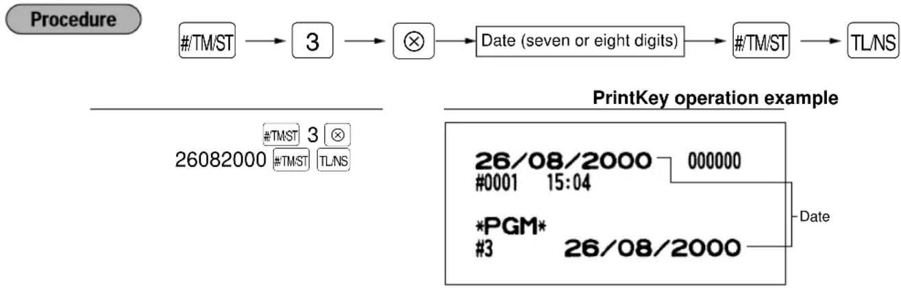 SHARP ERA220 - ■ Setting the date - 1
