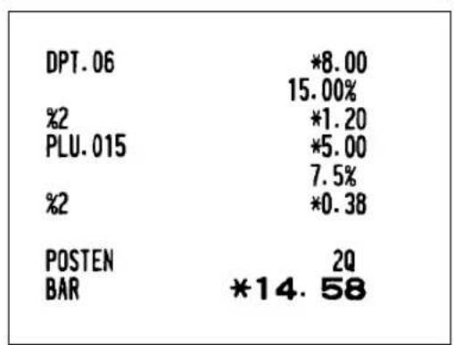 SHARP ERA220 - ■ Prozentberechnungen (Aufschlag oder Abschlag) - 4