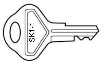 SHARP ERA220 - Drawer lock key - 1