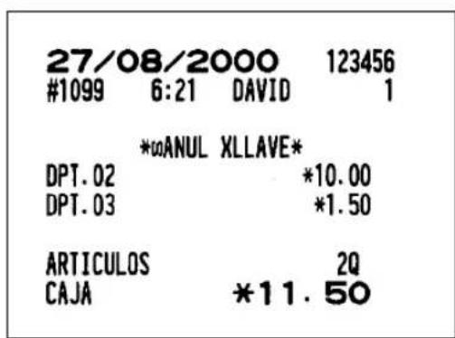 SHARP ERA220 - CORRECCION DESPUES DE FINALIZAR UNA TRANSACCION (DESPUES DE EMITIR EL RECIBO) - 3