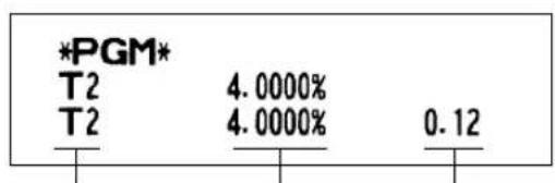 SHARP ERA220 - Programming the tax rate - 3