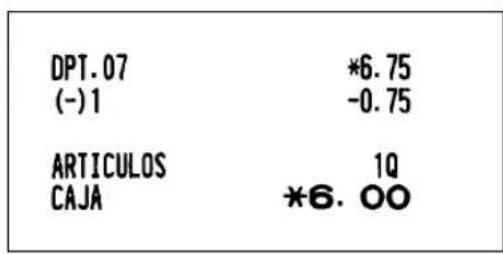 SHARP ERA220 - Deducción para entradas de artículos - 2