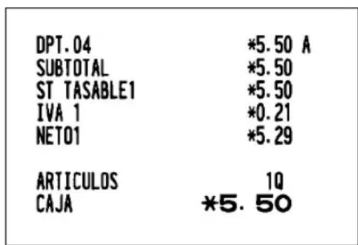 SHARP ERA220 - Impresión Ejemplo de operación de teclas - 2