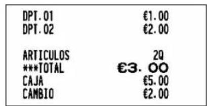 SHARP ERA220 - Muestras de recibos - 3